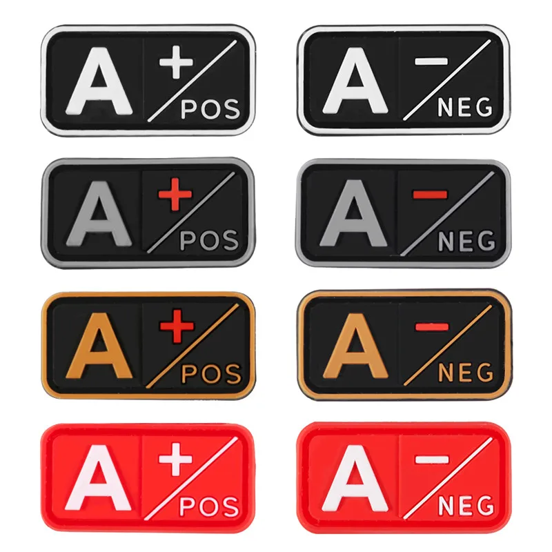 3D ПВХ A + B AB O Положительный POS отрицательный NEG для группы крови пластырь