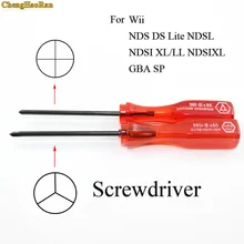 ChengHaoRan 100pcs Red 2.5mm Y Screw Driver 2.5Y Tri Wing Screwdriver Key For NDS DS Lite Pro for Nintendo Wii penggong cr v tri wing y trigram screwdriver for electronics diy 4mm 75mm
