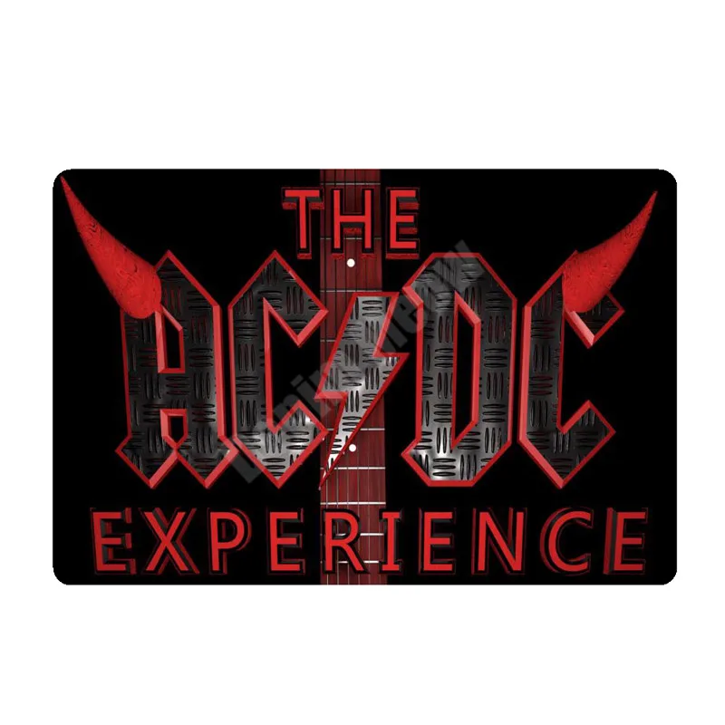 20x30 см ACDC винтажные металлические жестяные вывески для бара, кафе, паба, казино, домашний декор, тарелки в стиле ретро, музыкальная доска, художественный плакат, рок наклейки на стену N264 - Цвет: E