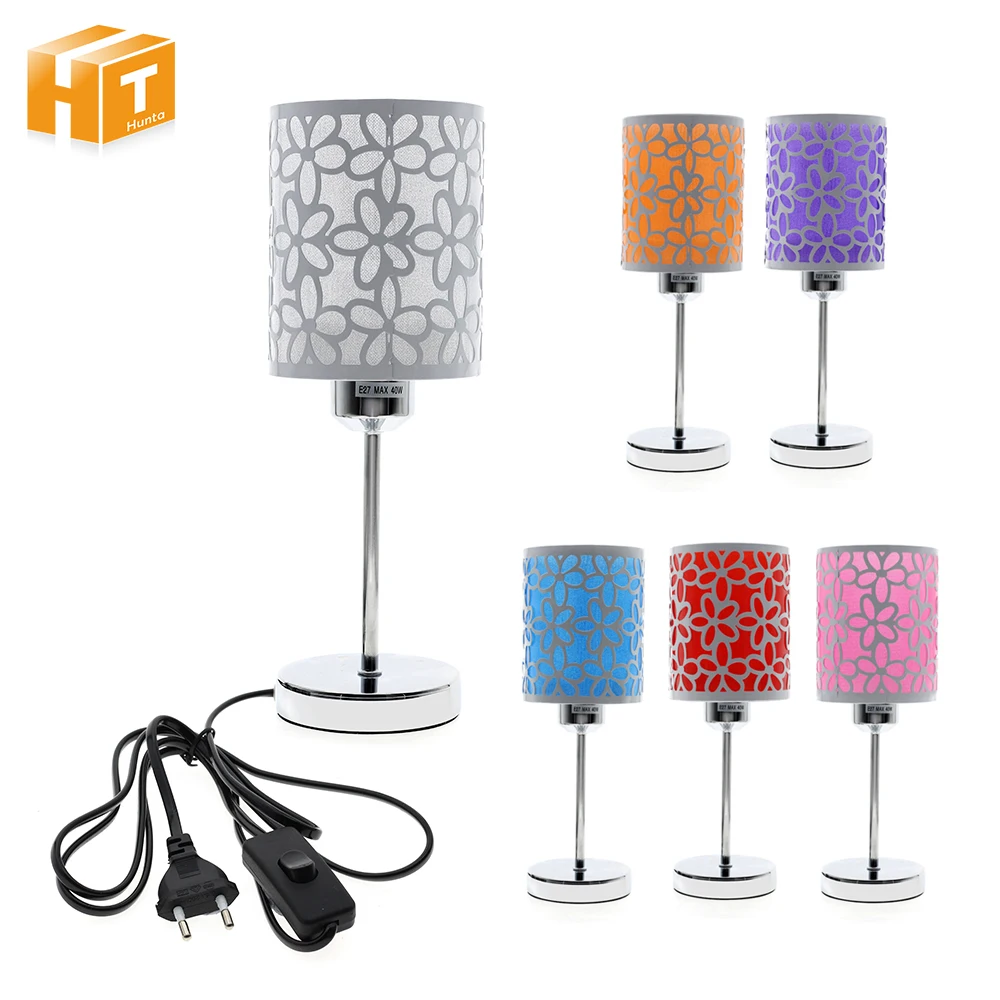 Modern Bedside Table Lamps Bedroom Through carved LED Bulb Desk Lamp