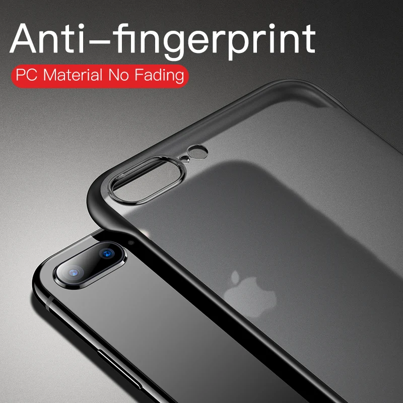Msvii Frameless Case for iPhone 7 Case Silicone Clear for iPhone 8 Case for iPhone X/6/6S/Xs/Xr Coque 8 Plus Funda Xs Max Cover