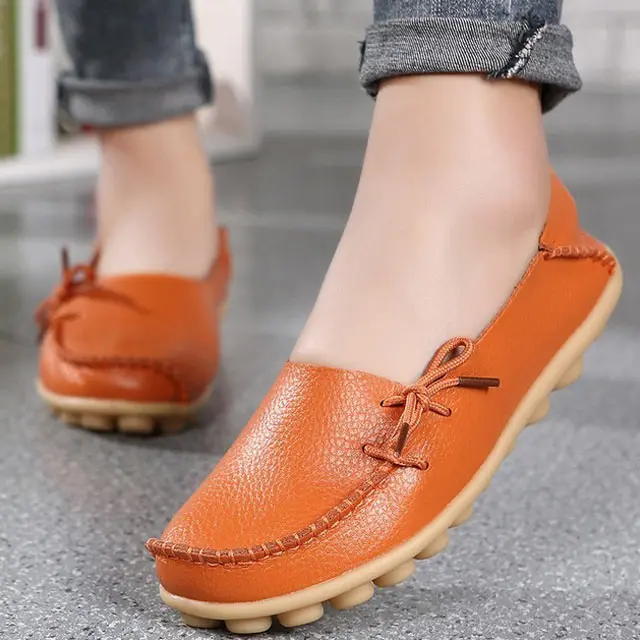 

Casual shoes women sneakers 2019 fashion genuine leather solid flats shoes woman slip-on sneakers women shoes zapatos de mujer