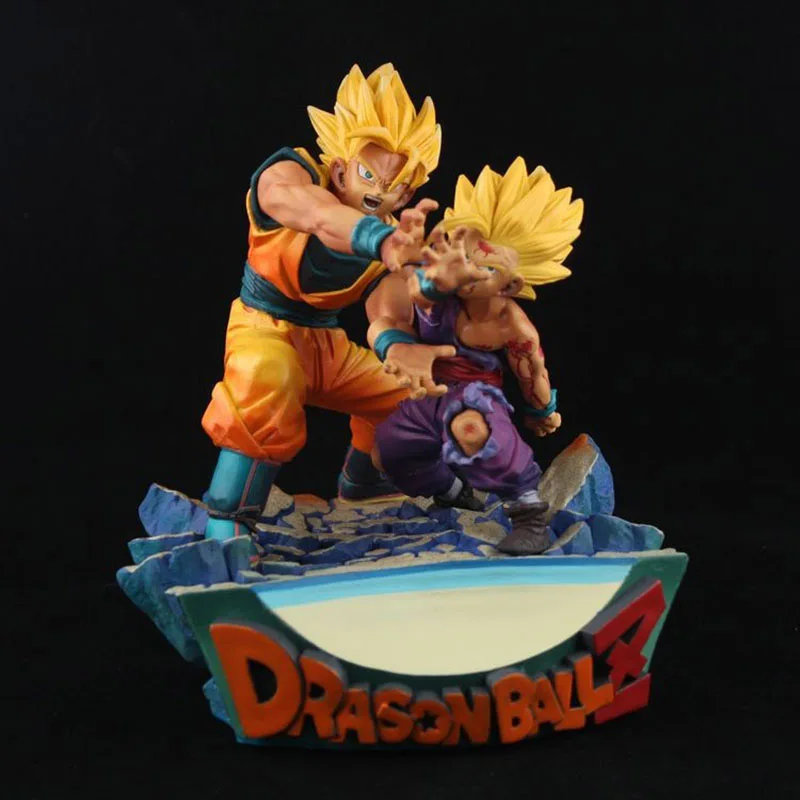 Dragon Ball Классическая сцена отец и сын Kamehameha фигурка 1/8 масштаб окрашенная фигурка Гоку Гохан ПВХ фигурка игрушка Brinquedos