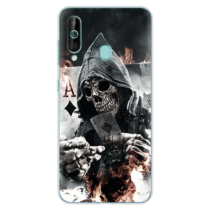 Clear Cat Jordan Marble King Queen Soft TPU Silicone Printing Cover Back Phone Case For Samsung Galaxy A60 Case 6.3\