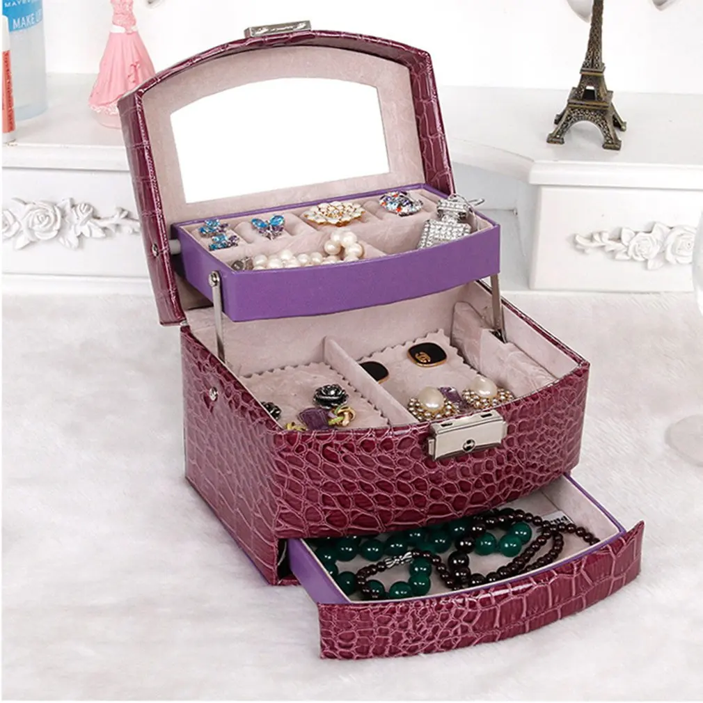 Buy High Grade Ladies Jewelry Display Box Crocodile