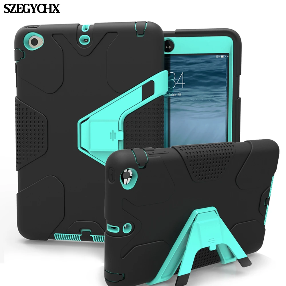 

Stand Case For iPad Pro 9.7 inch EVA Heavy Duty Shockproof Hybrid Rubber Rugged Hard Protective Skin Safe Shell Cover Case