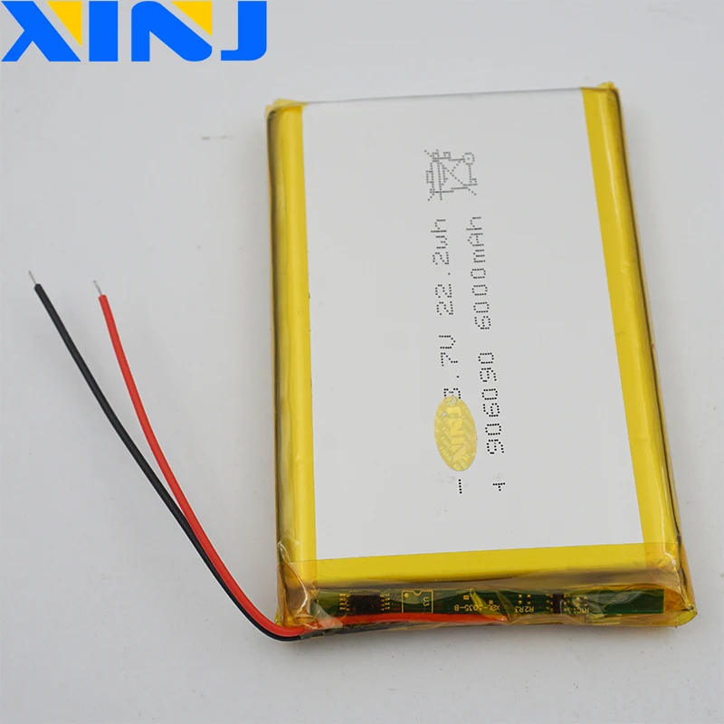 XINJ 3,7 V 6000mAh литий-полимерный аккумулятор lipo cell 906090 для gps psp PS5 gps ipod PAD MID портативный DVD power bank планшетный ПК