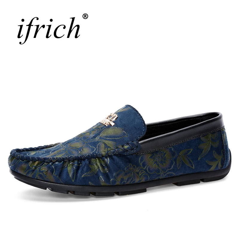 

Men Flat Designer Shoes Comfortable Men Fashion Pig Suede Luxury Brand Shoes Slip on Man Loafers Casual Footwear Cheap