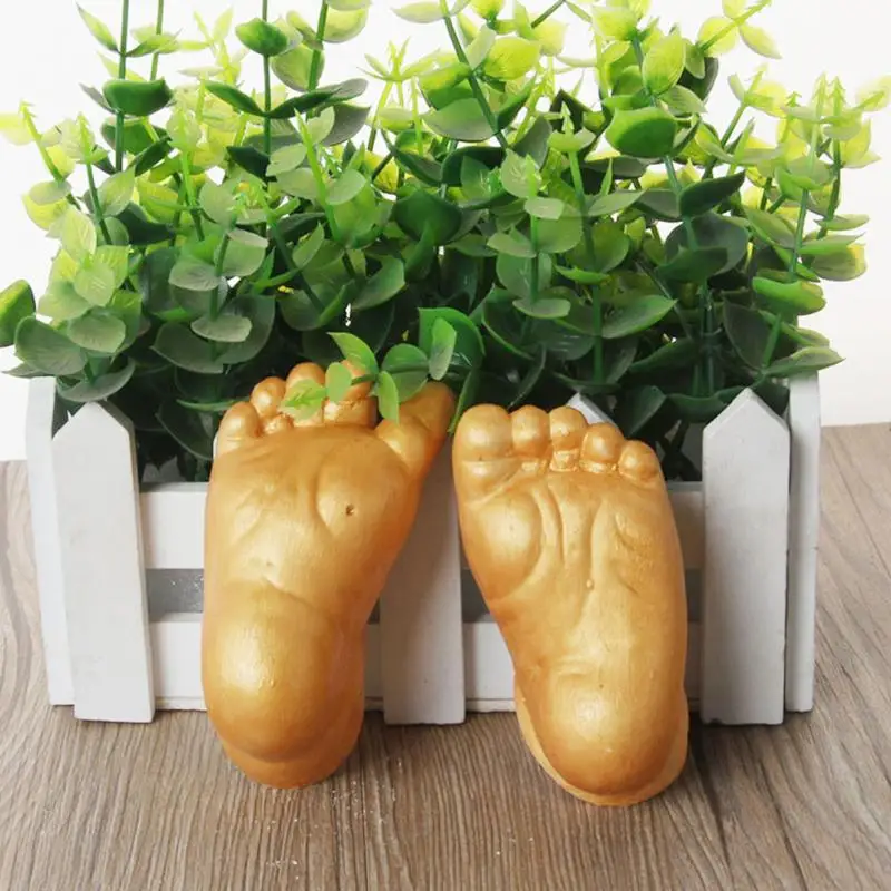 

2019 Baby 3D Hand and Foot Print Plaster Casting Kit Handprint Footprint naissance Gift