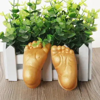 

2020 Baby 3D Hand and Foot Print Plaster Casting Kit Handprint Footprint Naissance Cute Funny Gift Souvenir