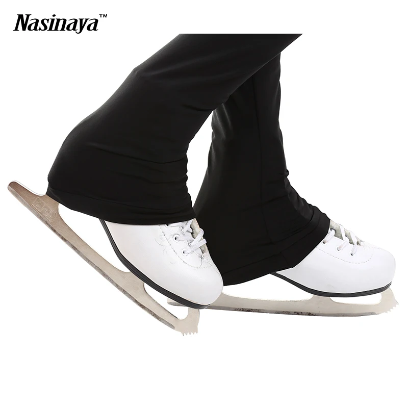 Figure skating pants women's skating pants/trousers black spandex girls training competition suit