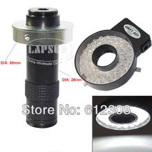 5X-120X зум C-MOUNT стеклянный объектив+ светодиодный кольцевой осветитель лампа для промышленный лабораторный микроскоп камера окулярная Лупа