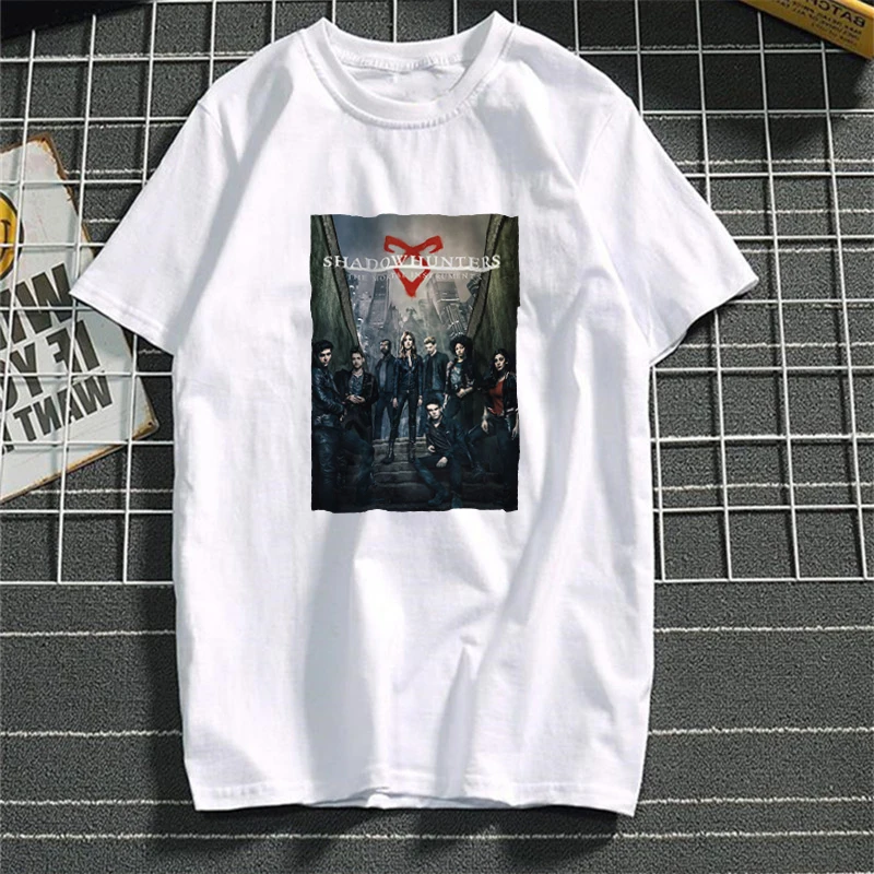 Shadowhunter tv Tumblr Футболка женская хлопковая Harajuku Эстетическая 2019 футболка с коротким