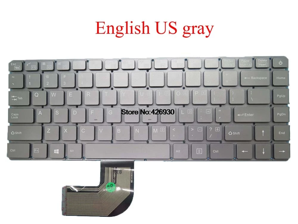 Ноутбук US CZ KR электронная клавиатура для chuwi для Lapbook Air 14 CWI529 14,1 YXT-NB93-59 MB3008002 английский Чешский корейский Итальянский - Цвет: English US gray