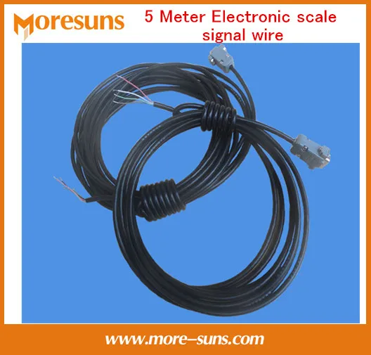 Бесплатная доставка 5 м электронные весы сигнальный провод/датчик разъем провода электронные весы с платформой 4 ядра яркий кабель + 9