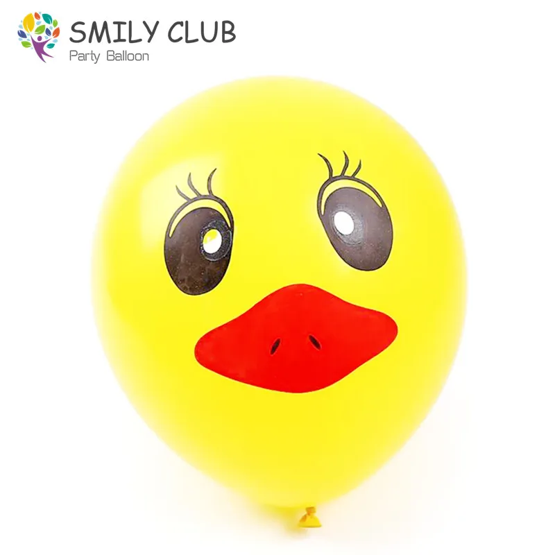 

100 Pcs/lot Party Supplies Thickening Yellow Duck Balloons 10 Inch Pearl Cartoon Duck Balloon,kids Party Inflatable Toy