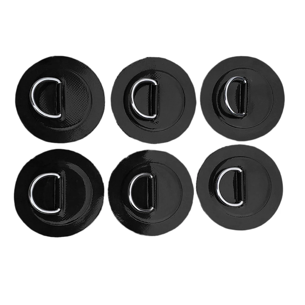 Stand Up Paddleboard SUP Bungee Rope Deck Rigging Kit 6Pcs D-ring Pad Patch Water Sports Rowing Inflatable Boats Surfboard