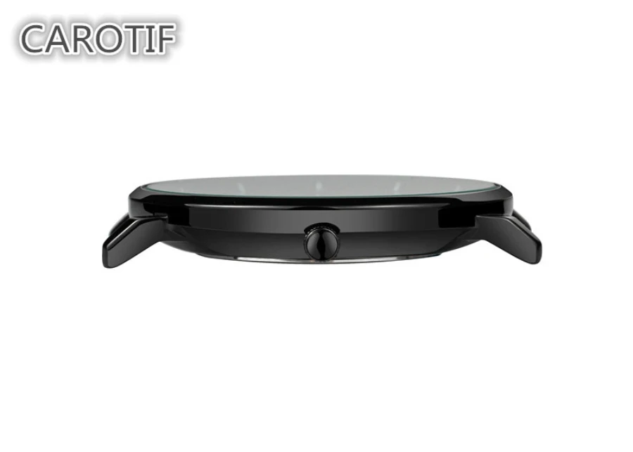 2017 carotif Relojes HOMBRE брендовые черные Dial мужская мода кварцевые часы стальной сетки