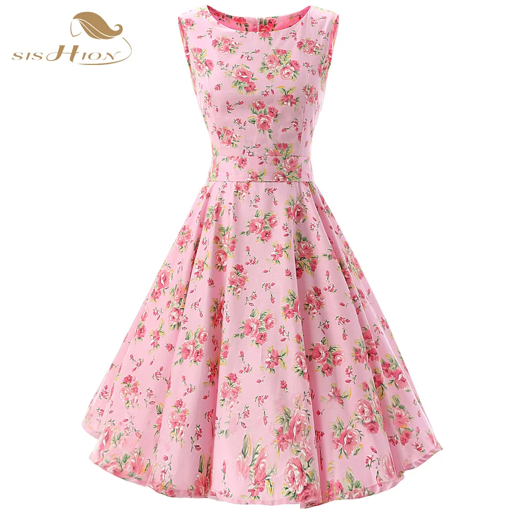 womens pink floral dress