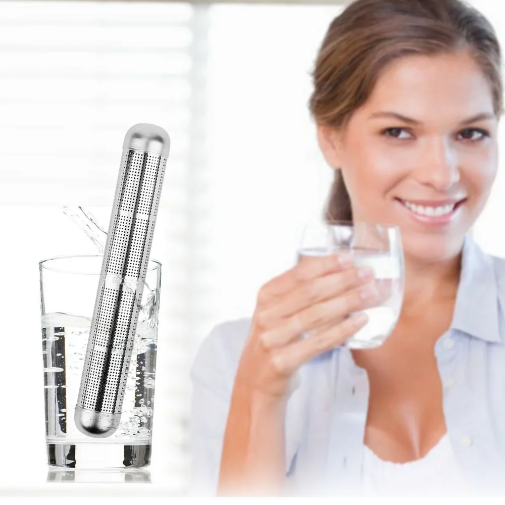5pcs Alkaline Water Purifier Hydrogen Negative Ionizer Stainless Steel Stick Raise PH Natural Mineral Enhance Human