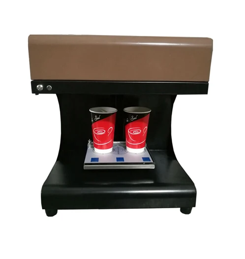 Cheap 3D inkjet 4 cups Coffee latte   Printer with 8" inch Tablet PC