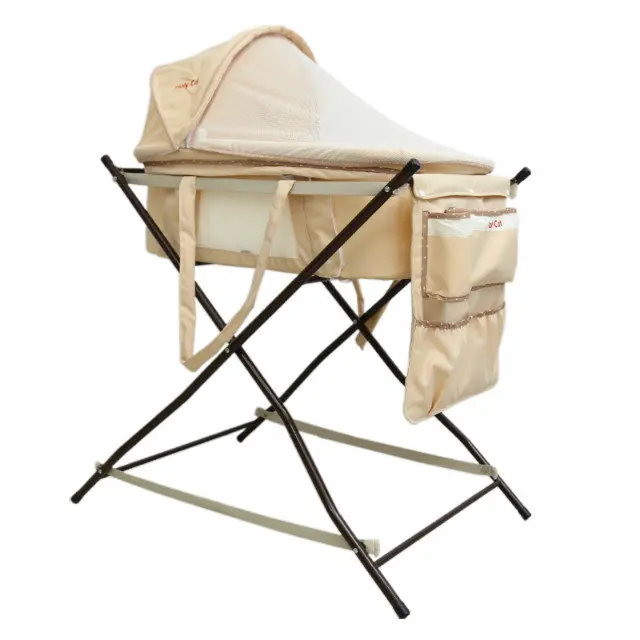 baby carrier basket cloth baby cradle with metal stand baby basketin