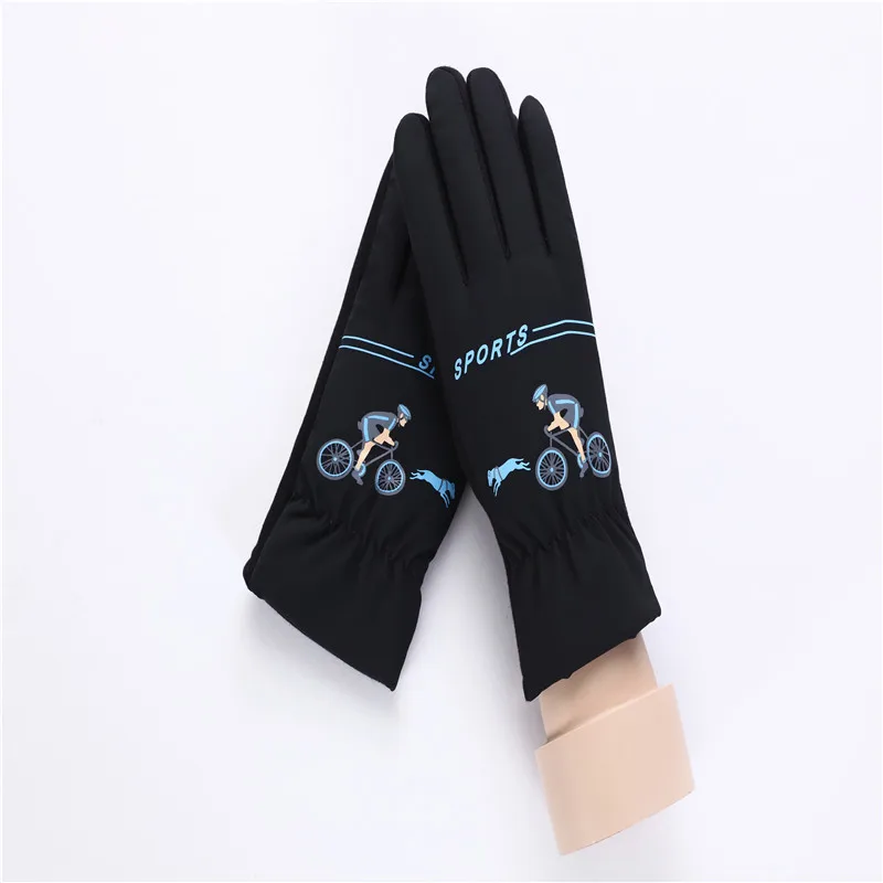 Baby Girls Boys Cotton Gloves Winter Children Warm Printing Full Finger Gloves For Kids Cartoon Mitten (4)
