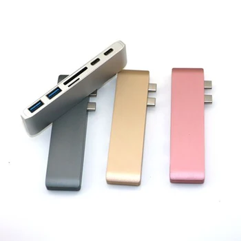 

Kebidu USB Type C Hub to Card Reader USB C Hub 3.0 Adapter Combo With SD Slot For MacBook Pro 2016 2017 USB-C Power Delivery