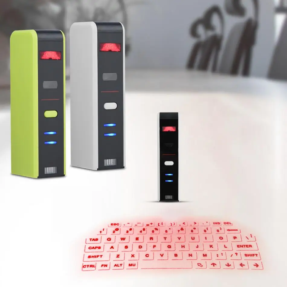 

Projection Keyboard Wireless Bluetooth Laser Virtual Projection Keyboard+Touchpad Mouse for Tablet