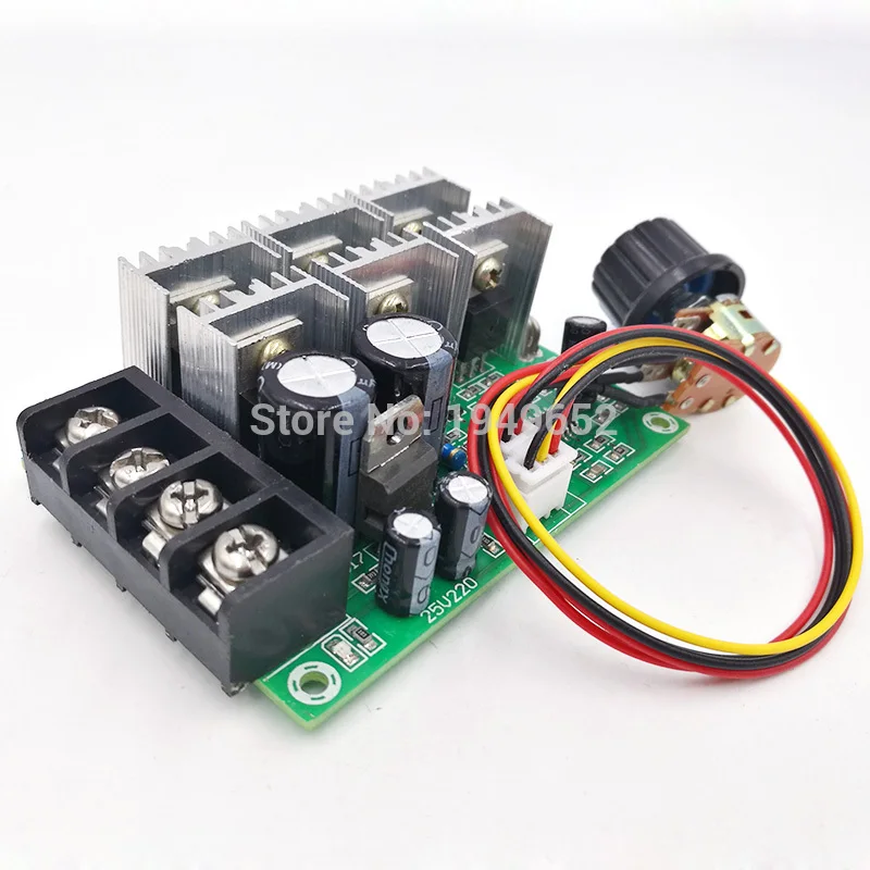 Контроллер щетки двигателя PWM DC контроллер модуль привода 10 в 55 MAX40A 0% 100%|motor