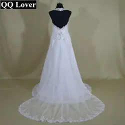 QQ Lover/Новинка 2019 года, свадебное платье с цветочным принтом и шлейфом, свадебное платье со съемным шлейфом на заказ, Vestido De Noiva, свадебные