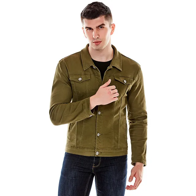 mens slim denim jacket