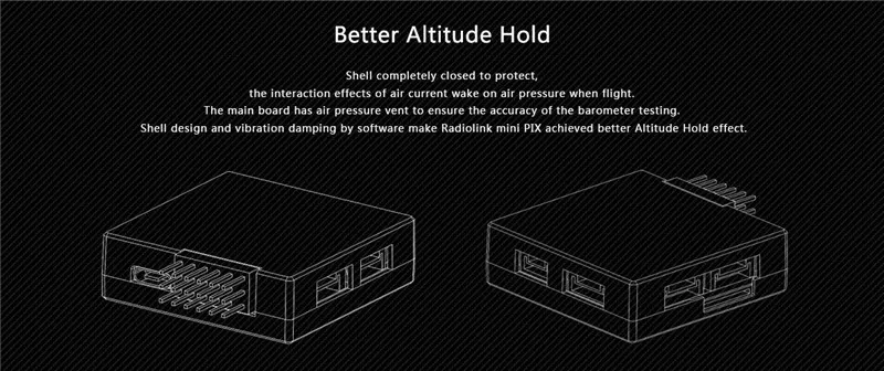 Radiolink Mini PIX F4 Контроллер полета MPU6500 w/TS100 M8N gps UBX-M8030 для радиоуправляемого дрона FPV Racing Multirotor DIY аксессуары