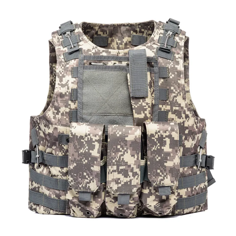  US Soldier Military Uniform Camouflage Vests Paintball Airsoft Nylon Vest Molle Army Combat Tactica
