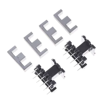 

5Sets PC40 Ferrite Core Vertical 10 Ferrite Halves + 5 Bobbin EE25 5+5pin Transformer Bobbin