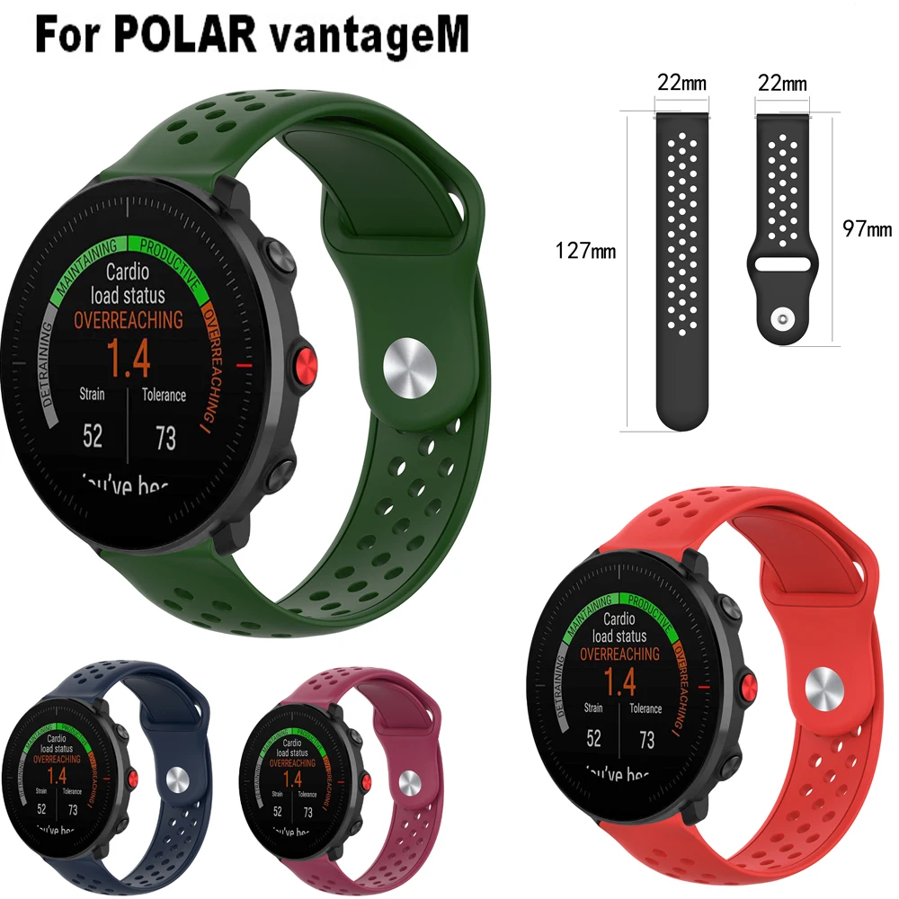 

Silicone Wrist Band For POLAR vantageM Strap Sport Wristband Replacement Wrist For POLAR vantage M Smart Bracelet Watchband