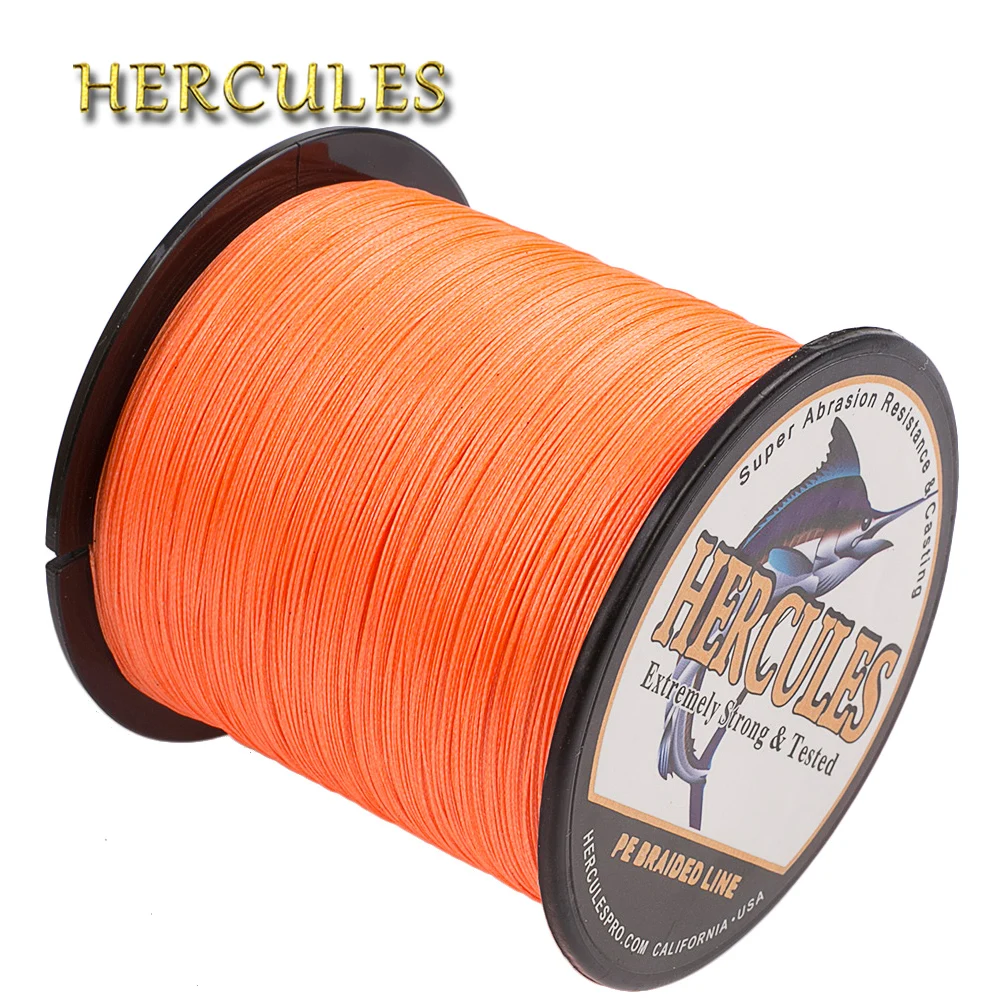 Hercules плетеная леска 10-300 фунтов PE 100 м 300 м 500 м 1000 м 1500 м 2000 м 8 нитей Карп рыболовные аксессуары большая игра Pesca