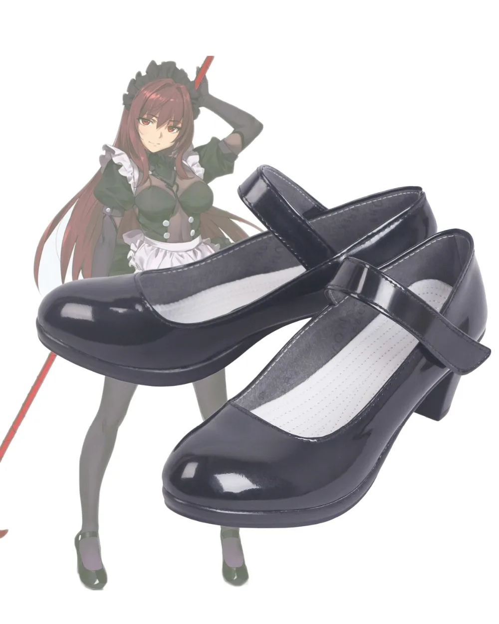 Fate Grand Order FGO Lancer Scathach Maid Cosplay ботинки на заказ|Туфли| |