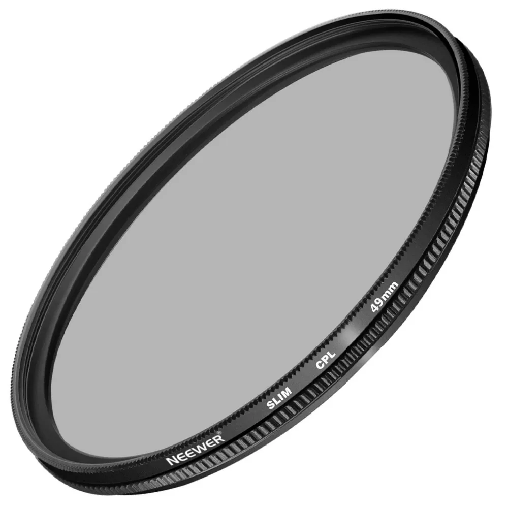 Neewer 49MM Ultra Slim CPL Filter Circular Polarizer Lens Filter for SONY Alpha A3000 DSLR+NEX
