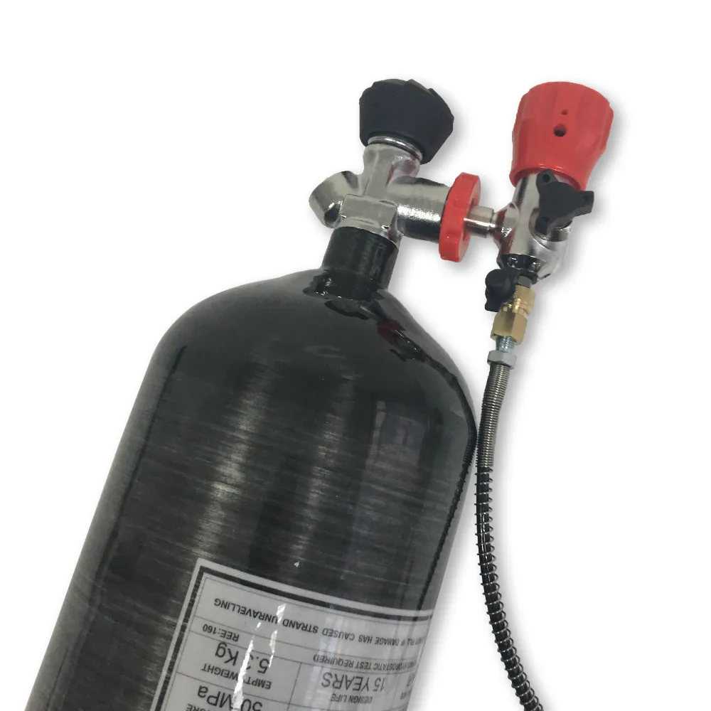 

AC109301 condor pcp black 9L compressed air gun 5 5 oxygen cylinders pcp air rifle underwater hunting airsoft co2 hpa 300bar