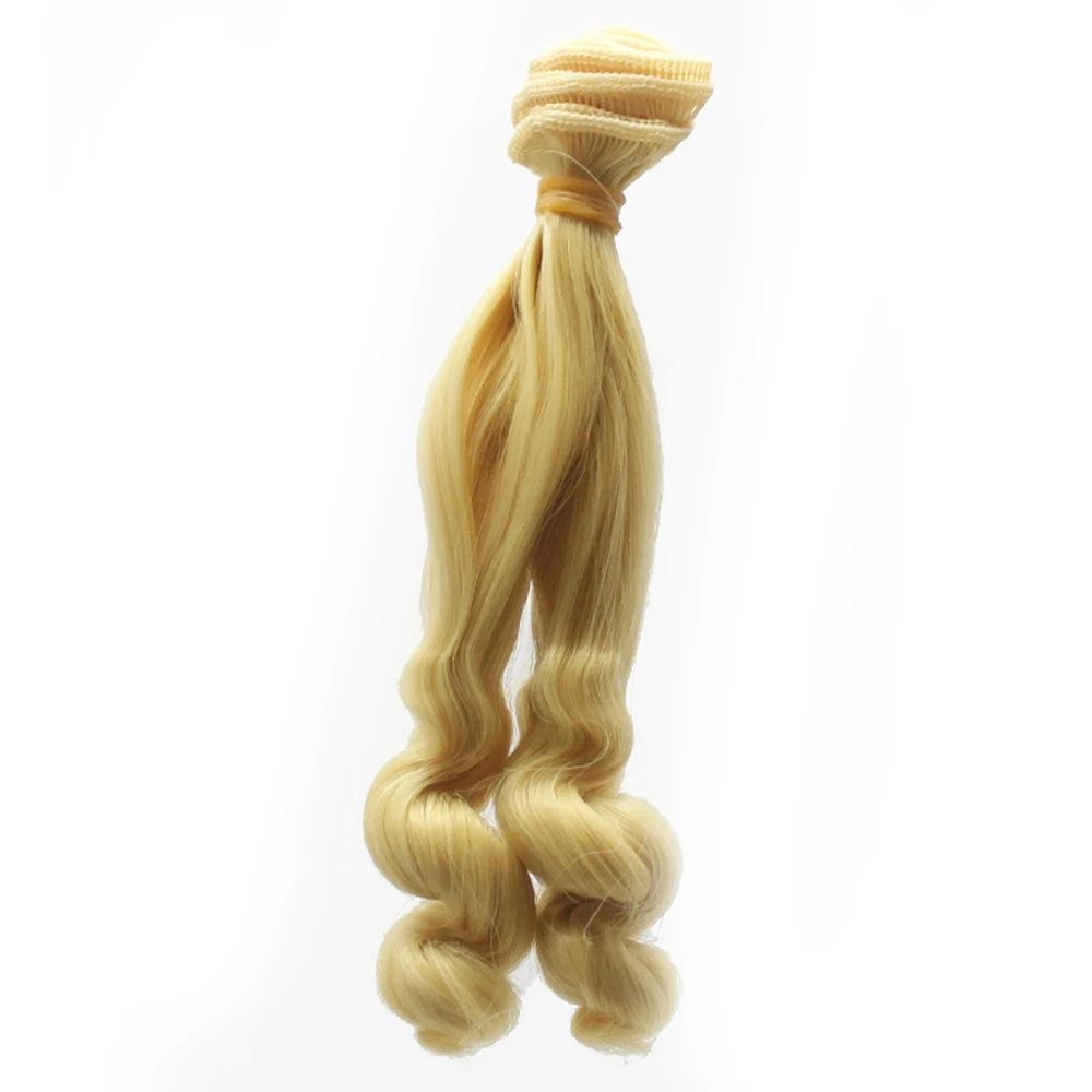 Fashion 15100cm DIY Mini Tresses Doll Wig High-Temperature Material Straight Hair Wig For BJD High-Temperature Doll Accessories (5)