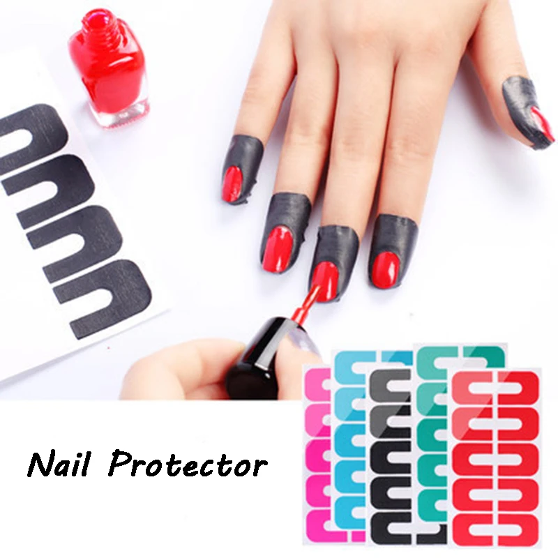 3pcs/lot Nail Palisade Tape Peel Off Tape Nail Art Stickers Tips Nail Tools Nail Protector Latex