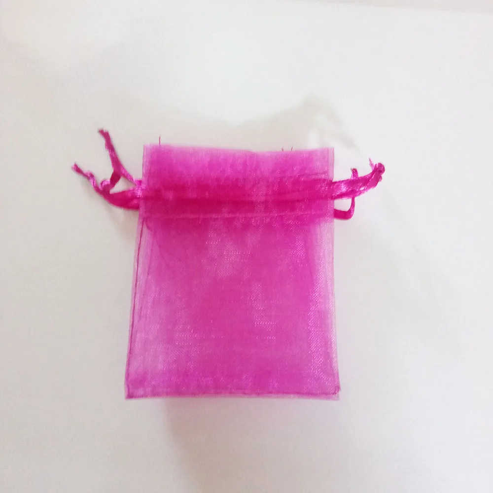 ##BUY 100pcs Rose Red Gift Bags For Jewelry Bags And Packaging Organza Bag Drawstring Bag Wedding woman Travel Storage Display Pouches