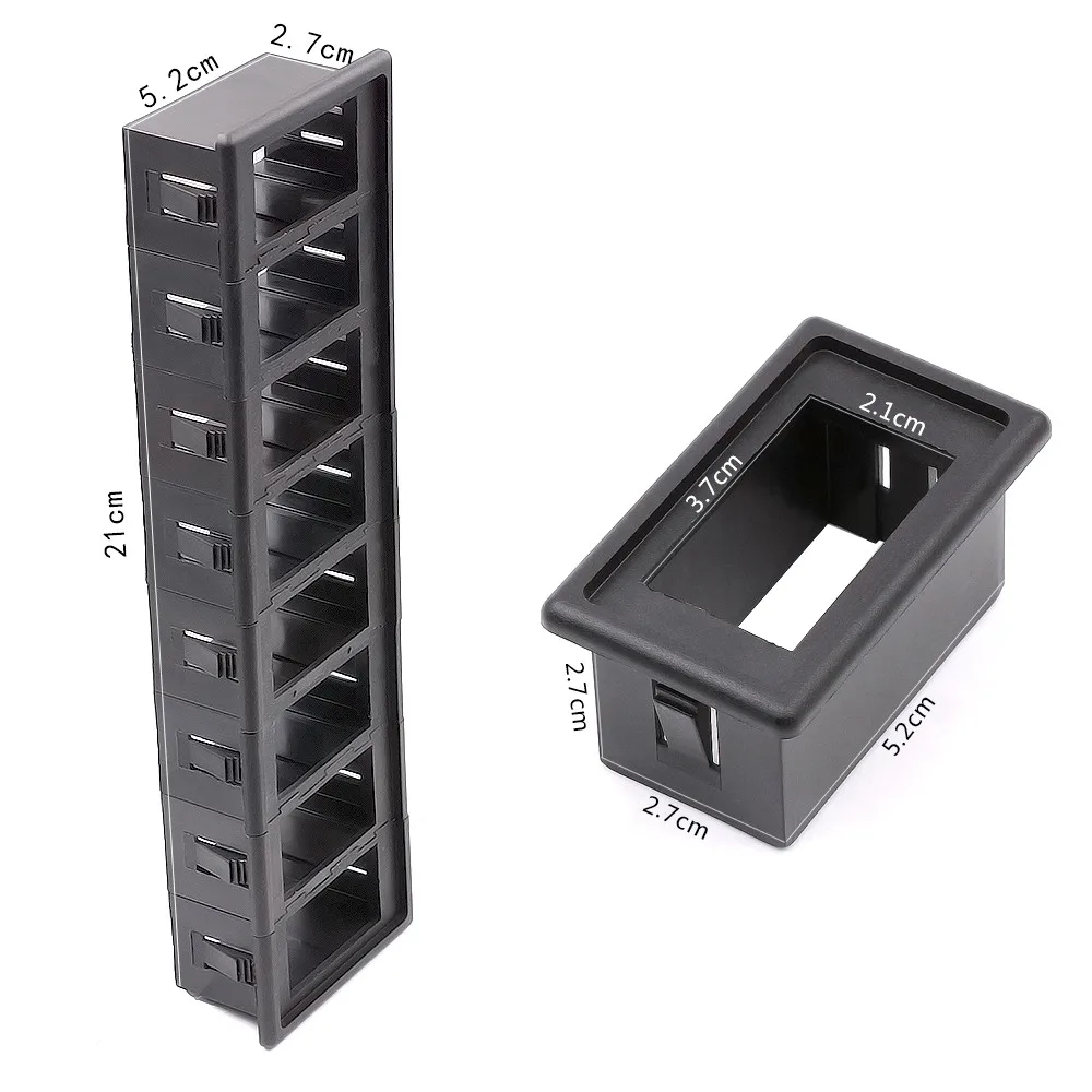 1PC Car 8 Gang Rocker Switch Housing Clip Panel Assembly Holder FOR ARB