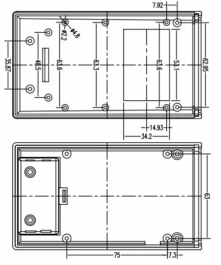 plastic electronics handheld junction housing (4)