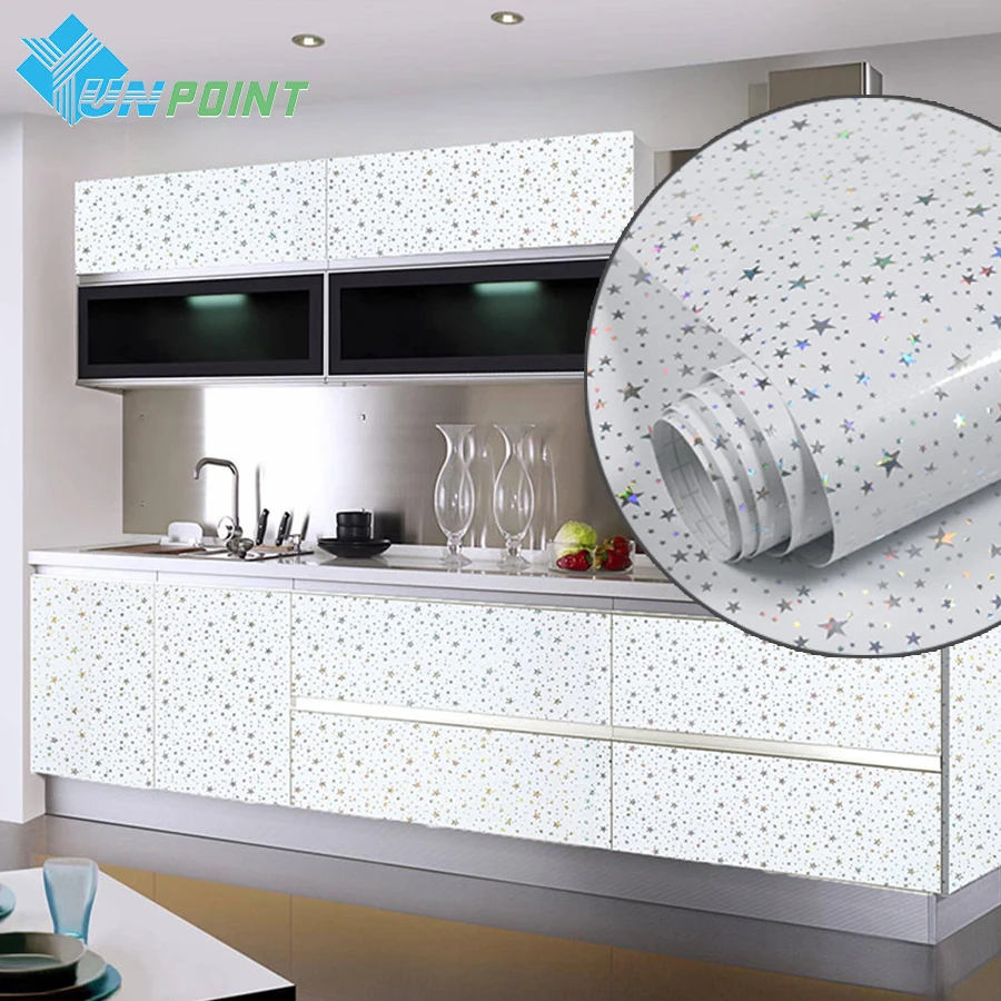 New 60cm Wide PVC Vinyl Films Self Adhesive Wallpaper Wardrobe Cupboard