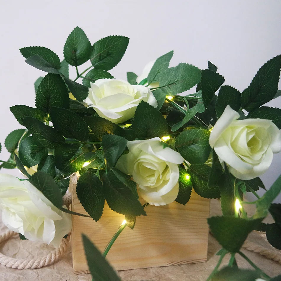 Lovely rose LED String Lights, AA Battery floral holiday lighting,Wedding Party flower garland decoration,Bedroom decoration Lovely rose LED String Lights, AA Battery floral holiday lighting,Wedding Party flower garland decoration,Bedroom decoration