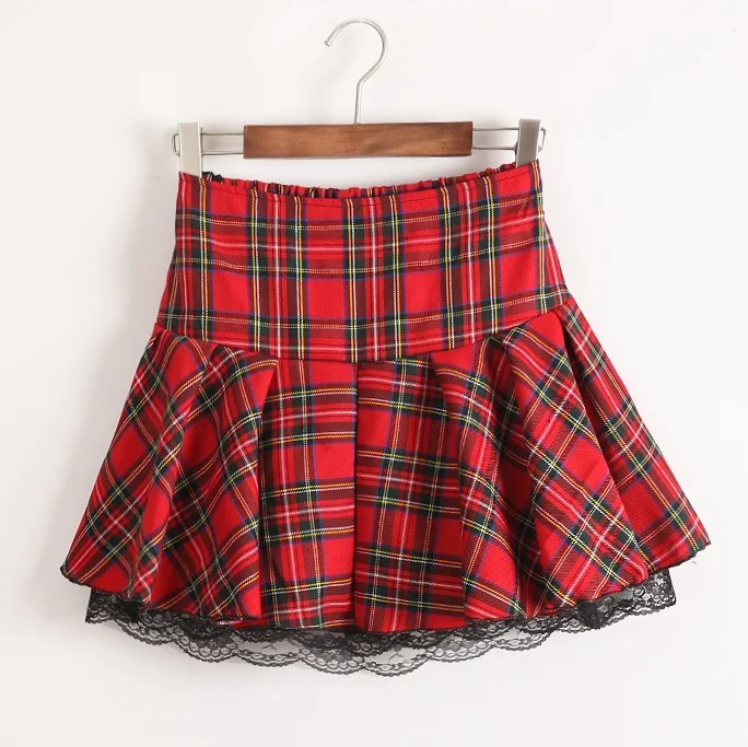 7 Colors Size S-XXXL Plus size High quality Preppy style students plaid mini skirts school uniform skirts girls lace skirts 7 Colors Size S-XXXL Plus size High quality Preppy style students plaid mini skirts school uniform skirts girls lace skirts