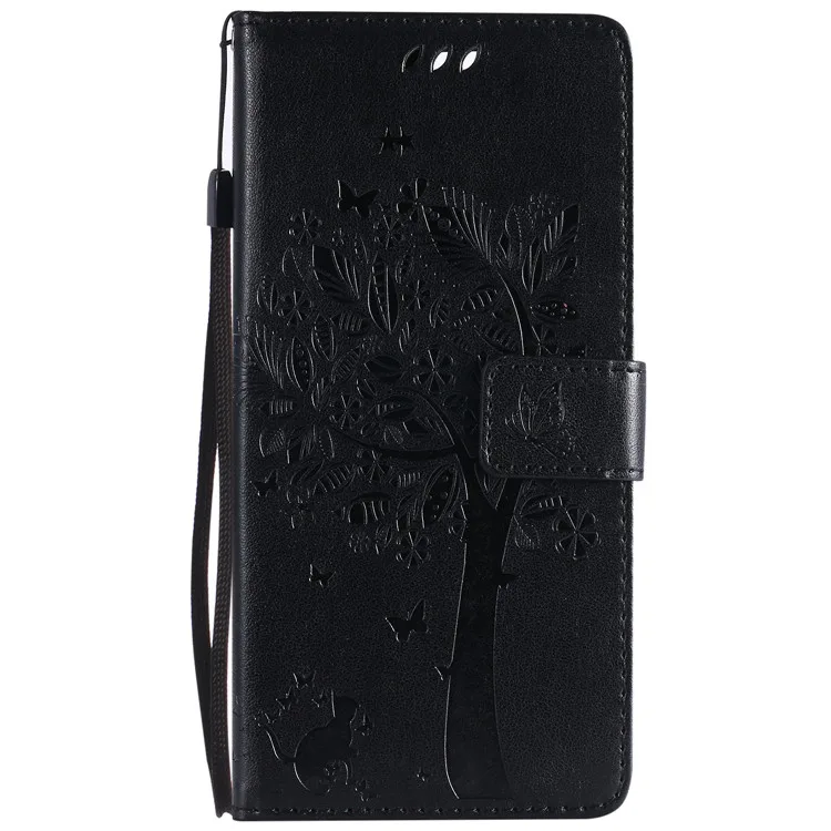 Роскошный кошелек, чехлы для телефонов samsung Galaxy J4 J6 Plus, из искусственной кожи, откидной Чехол для samsung J1 J3 J7 J5 Prime, сумки - Цвет: Black