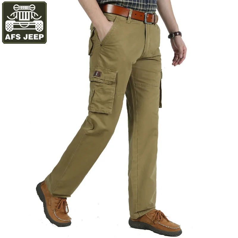 Buy AFS JEEP Tactical Pants Male Cargo Pants Men Multi